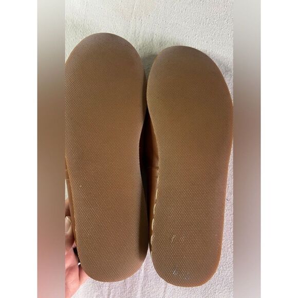 Bespoky Turkish Tan Leather Slip on Loafers Unisex Size 40